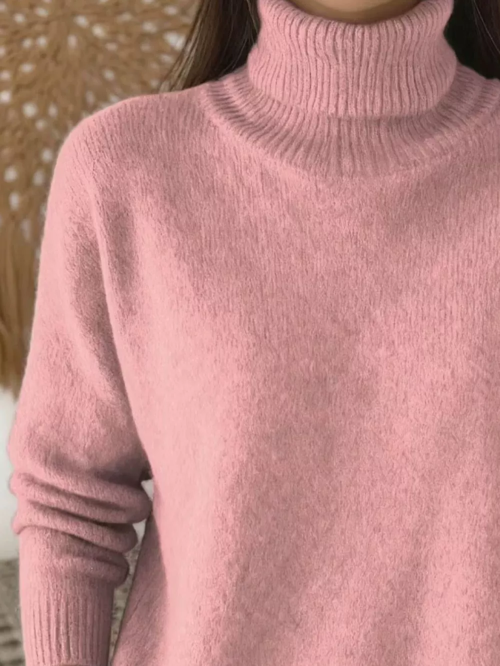 Turtleneck Long Sleeve Sweater, image 18
