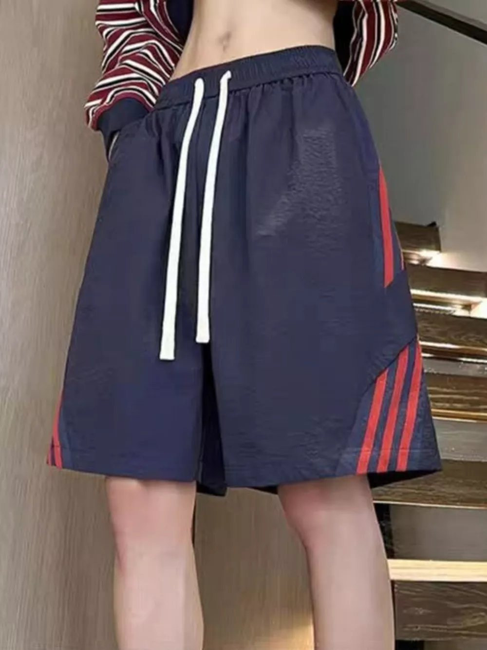 Men's Plus Size Casual Drawstring Shorts, image 5