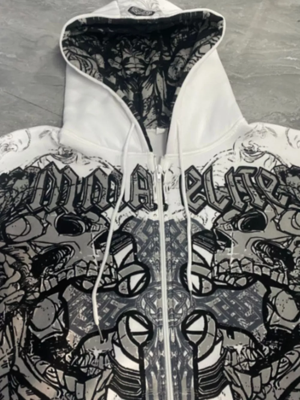 Halloween Gothic Graphic Zip-Up Hoodie, image 19