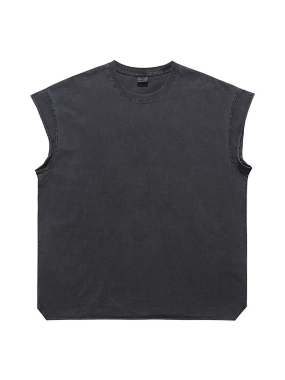 Men's Washed Round Neck Tank, image 6