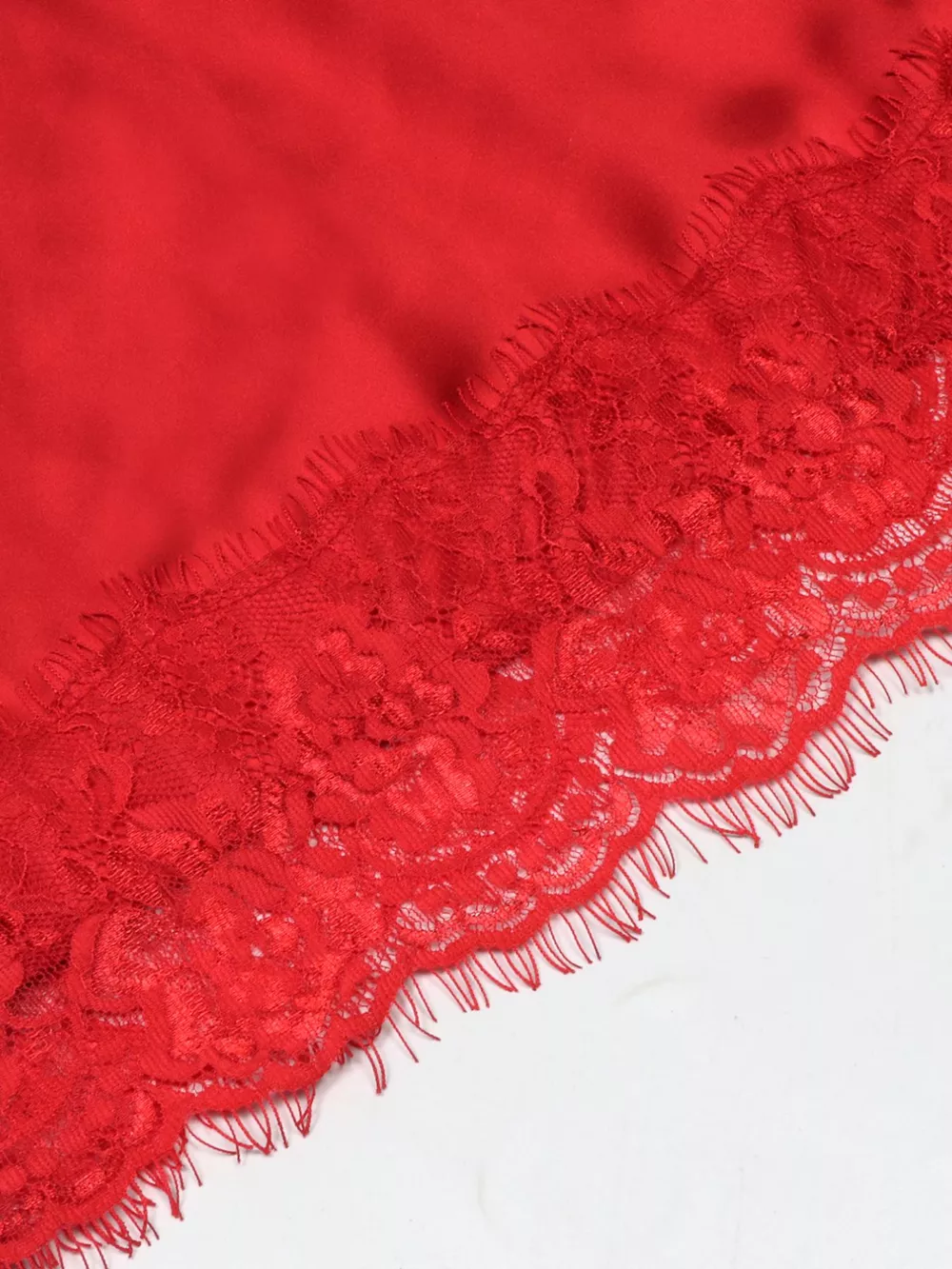 Lace Trimmed Satin Cami, image 9