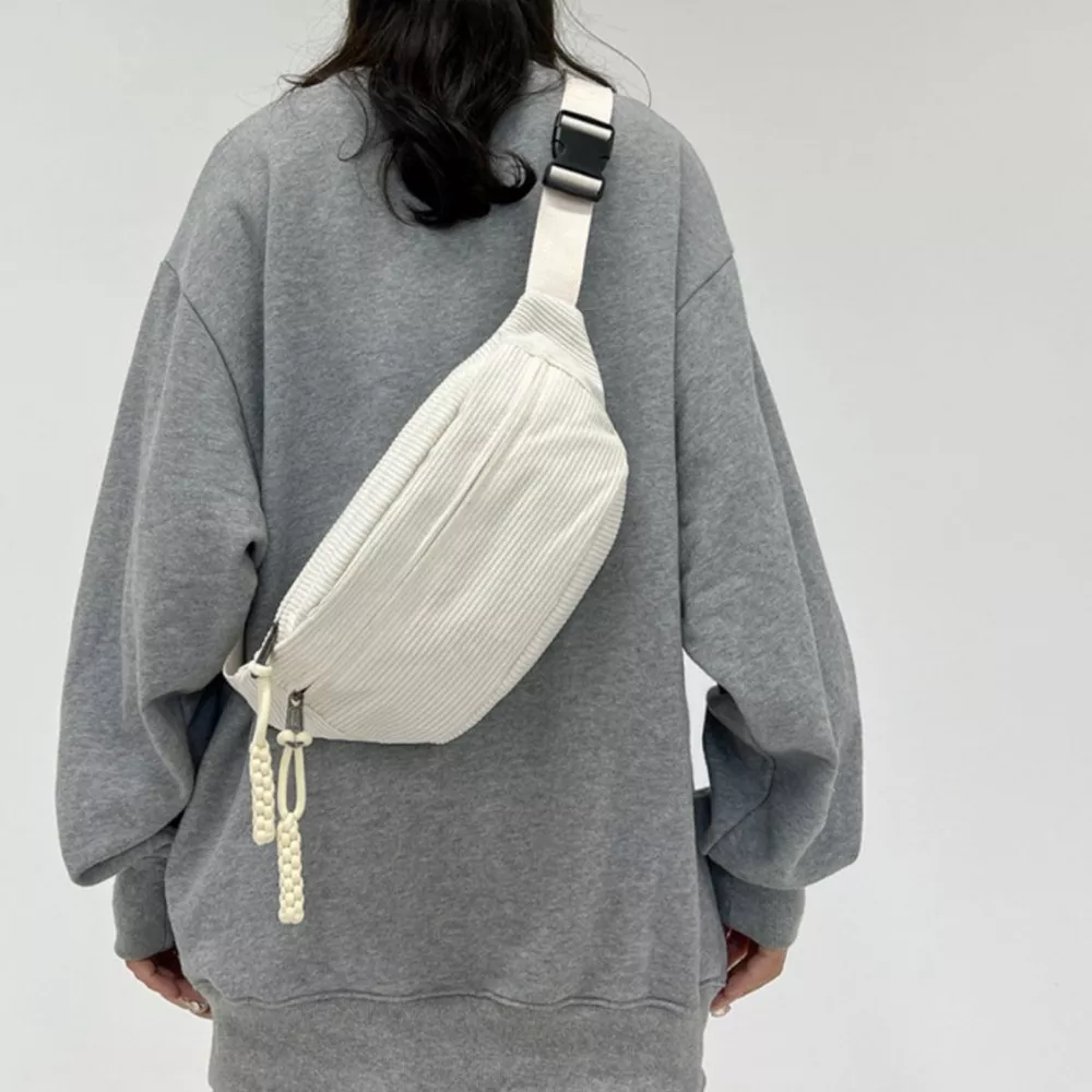 Corduroy Casual Sling Bag, image 2