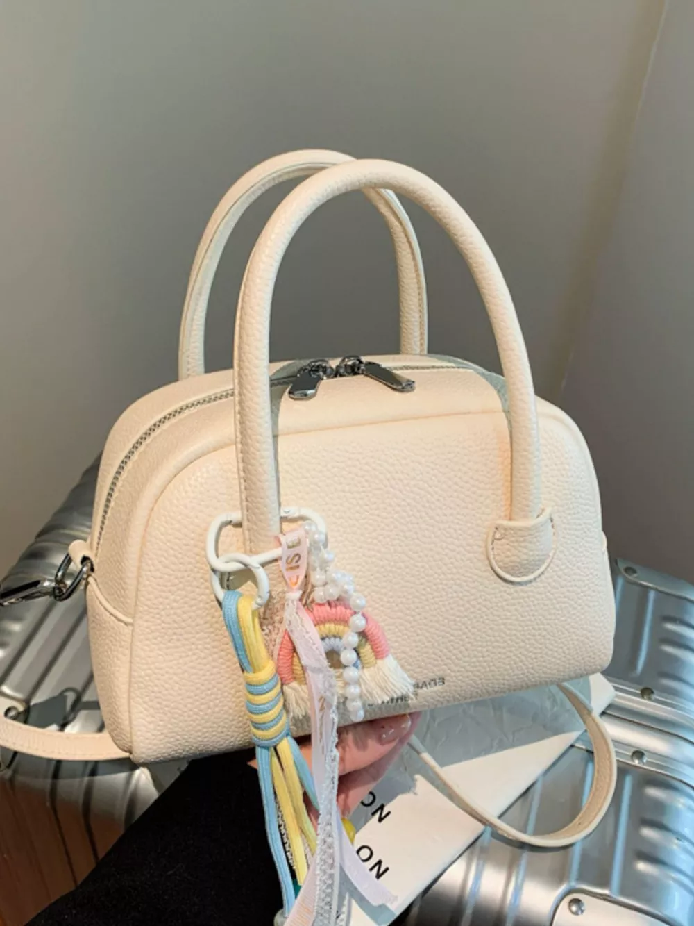 Charm Decor Crossbody Bag, image 4