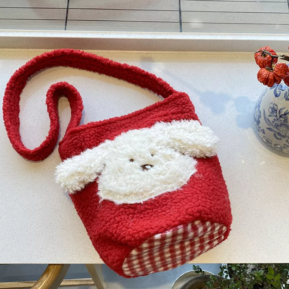 Cute Dog Plush Crossbody Bag, image 5