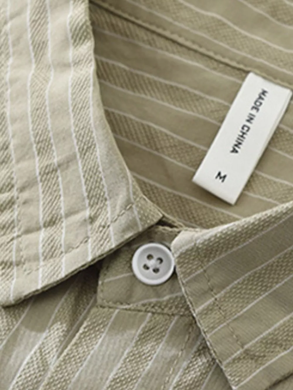 Men's Plus Size Breathable Striped Short Sleeve Shirt, image 4