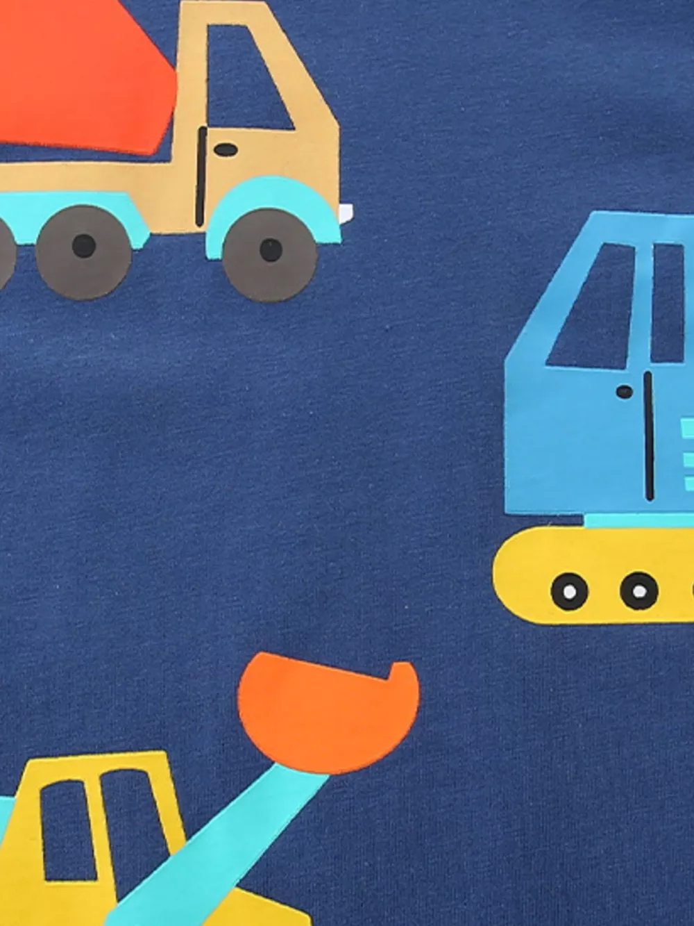 Children's Construction Vehicle Crew Neck Short Sleeve T-Shirt, image 4