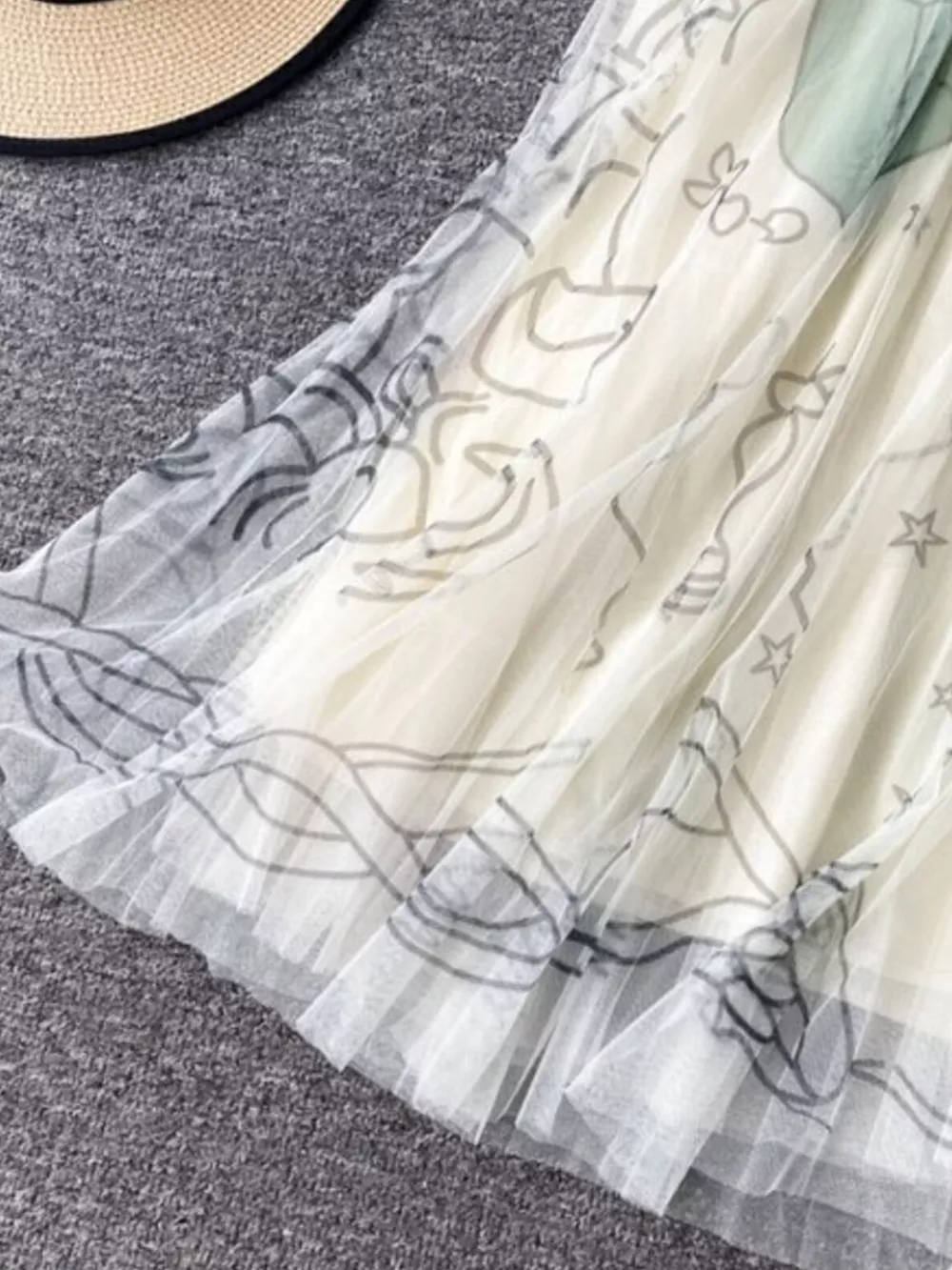 Printed Tulle Skirt, image 7