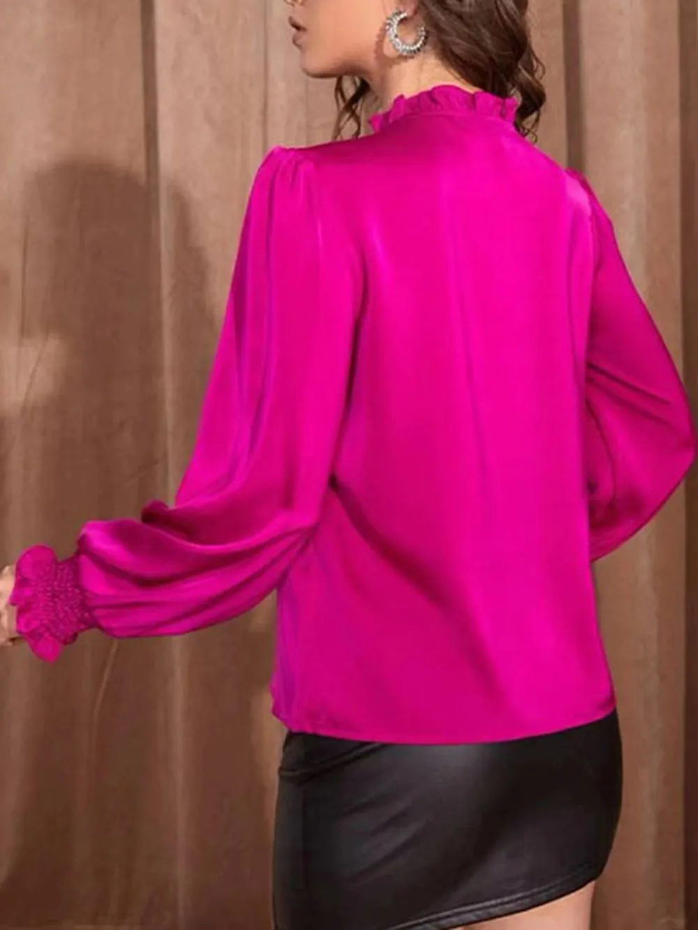 Frill Tied Lantern Sleeve Blouse, image 13