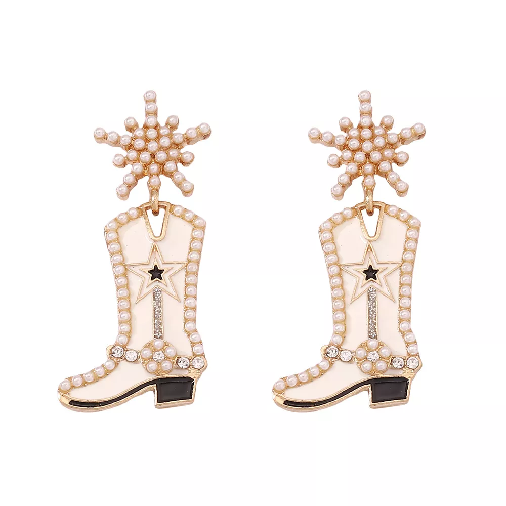 Cowgirl Boot Dangle Earrings, image 10