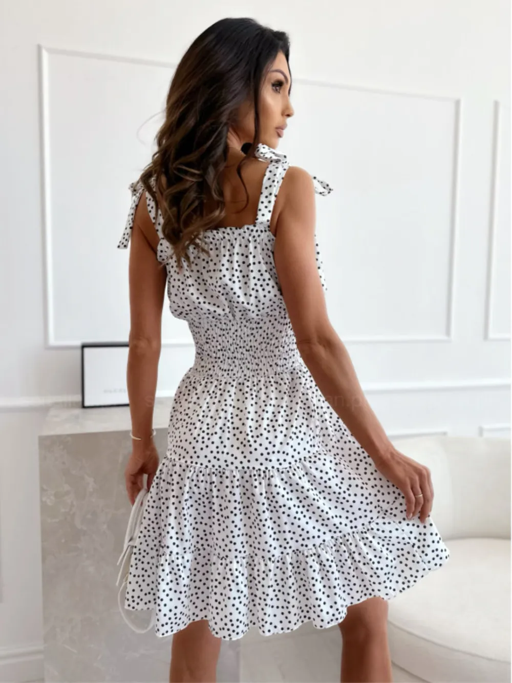 Polka Dot Square Neck Mini Cami Dress, image 13