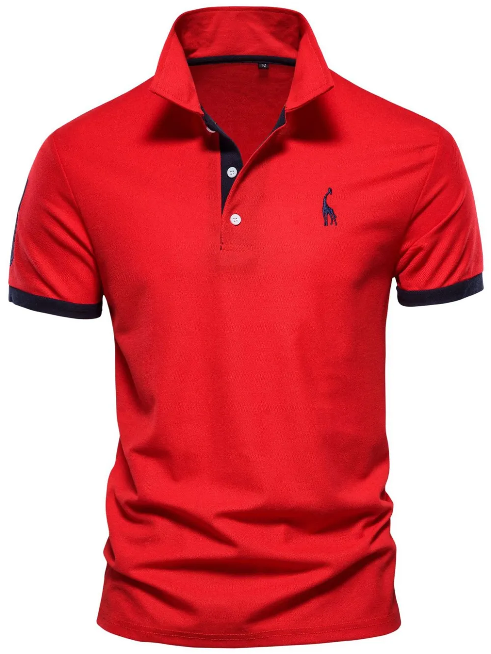 Men's Full Size Contrast Trim Classic Polo Shirt Plus Size, image 9