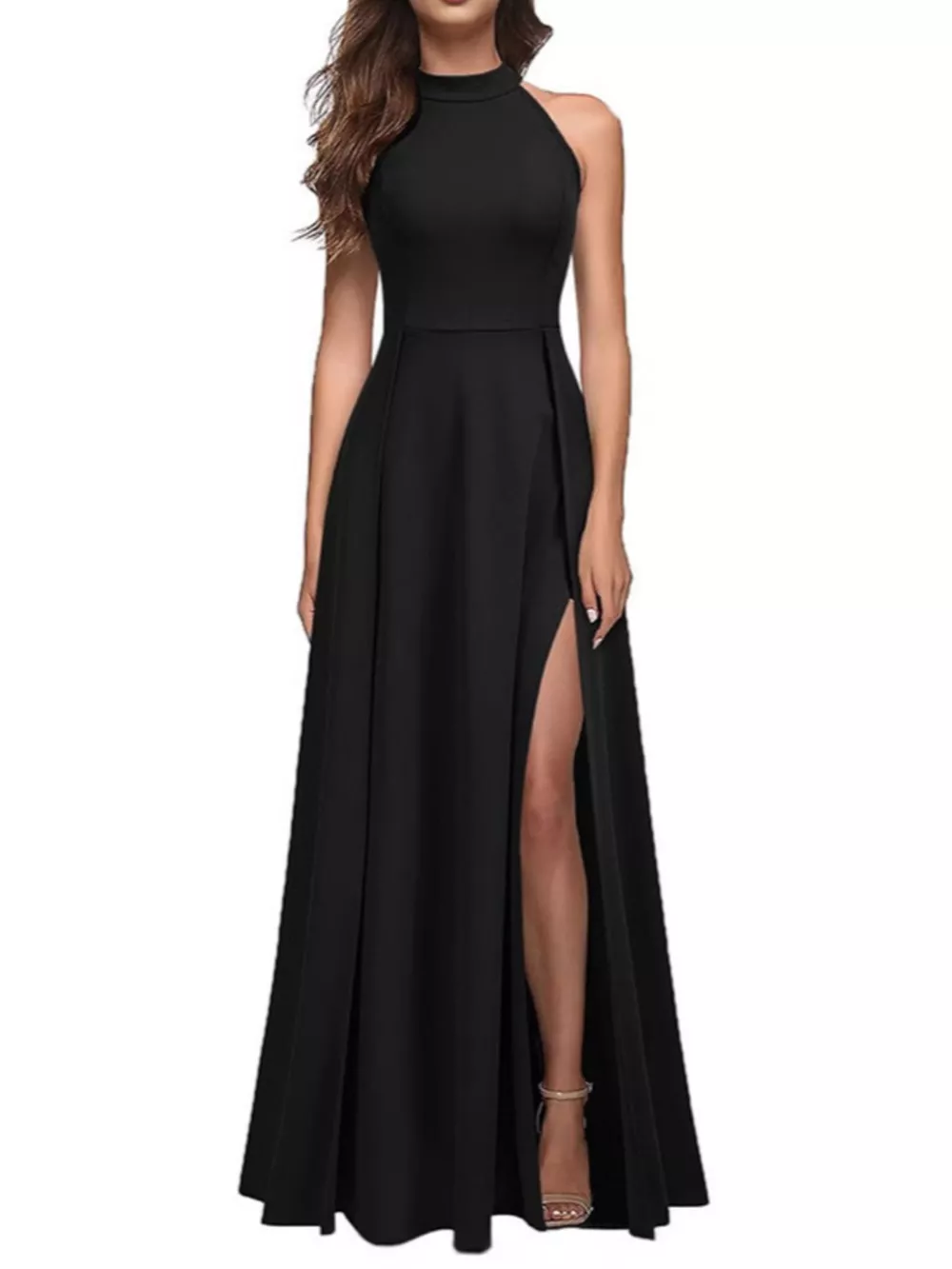 Sleeveless Slit Maxi Dress, image 2