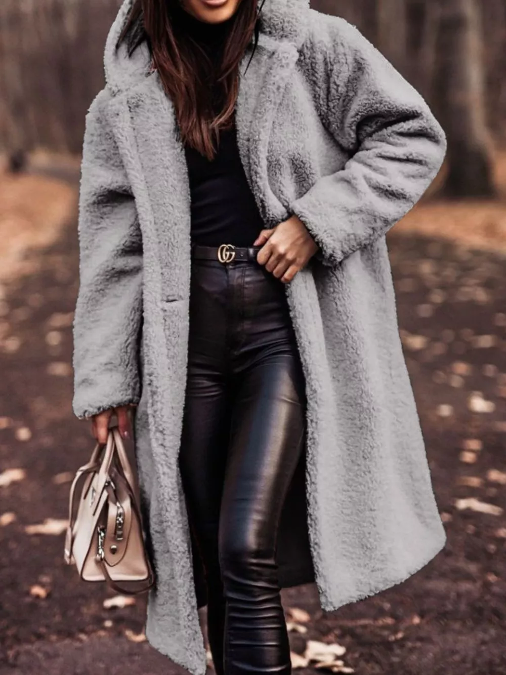 Teddy Bear Hooded Longline Outerwear, image 5