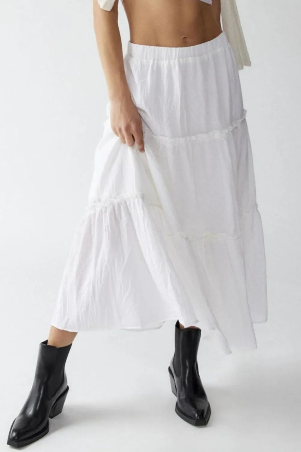 Frill Elastic Waist Skirt, image 18