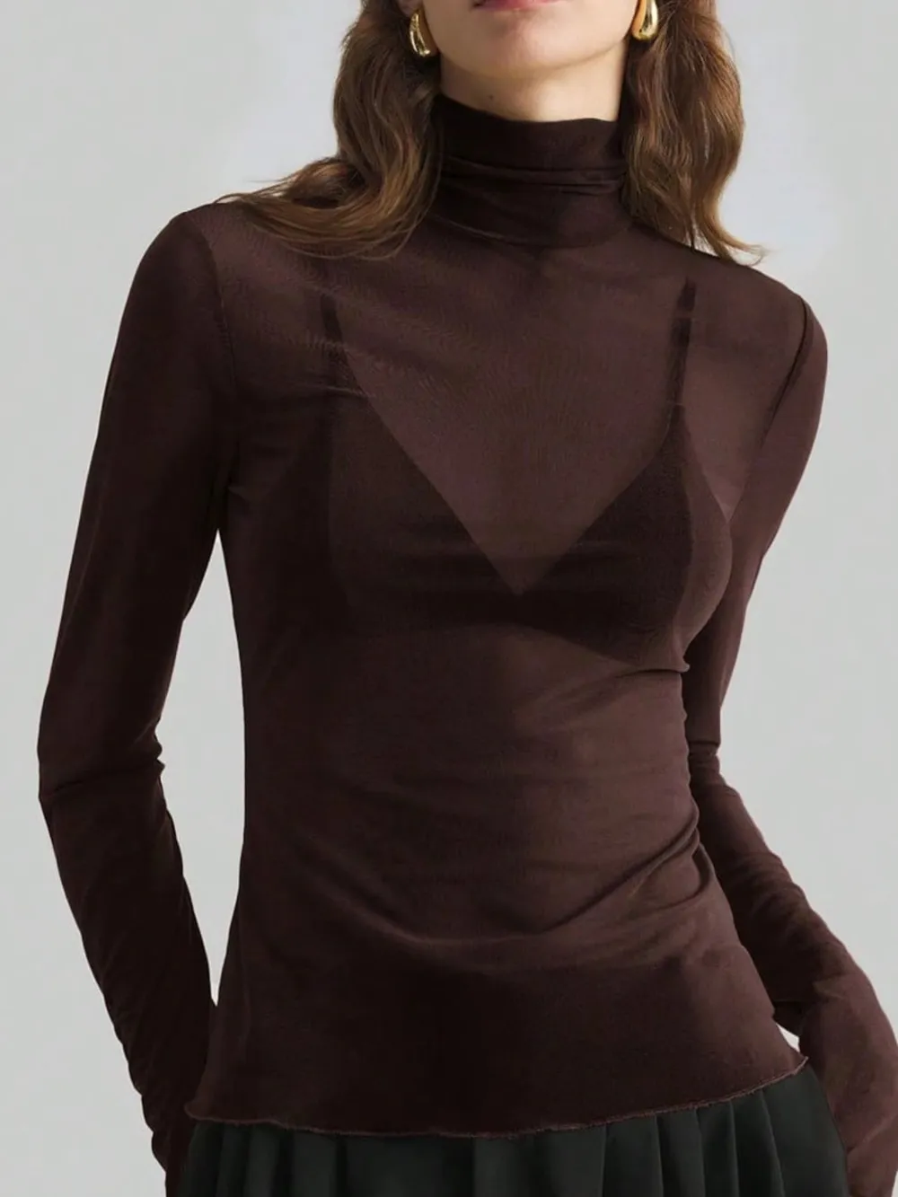 Turtleneck Long Sleeve Top, image 7