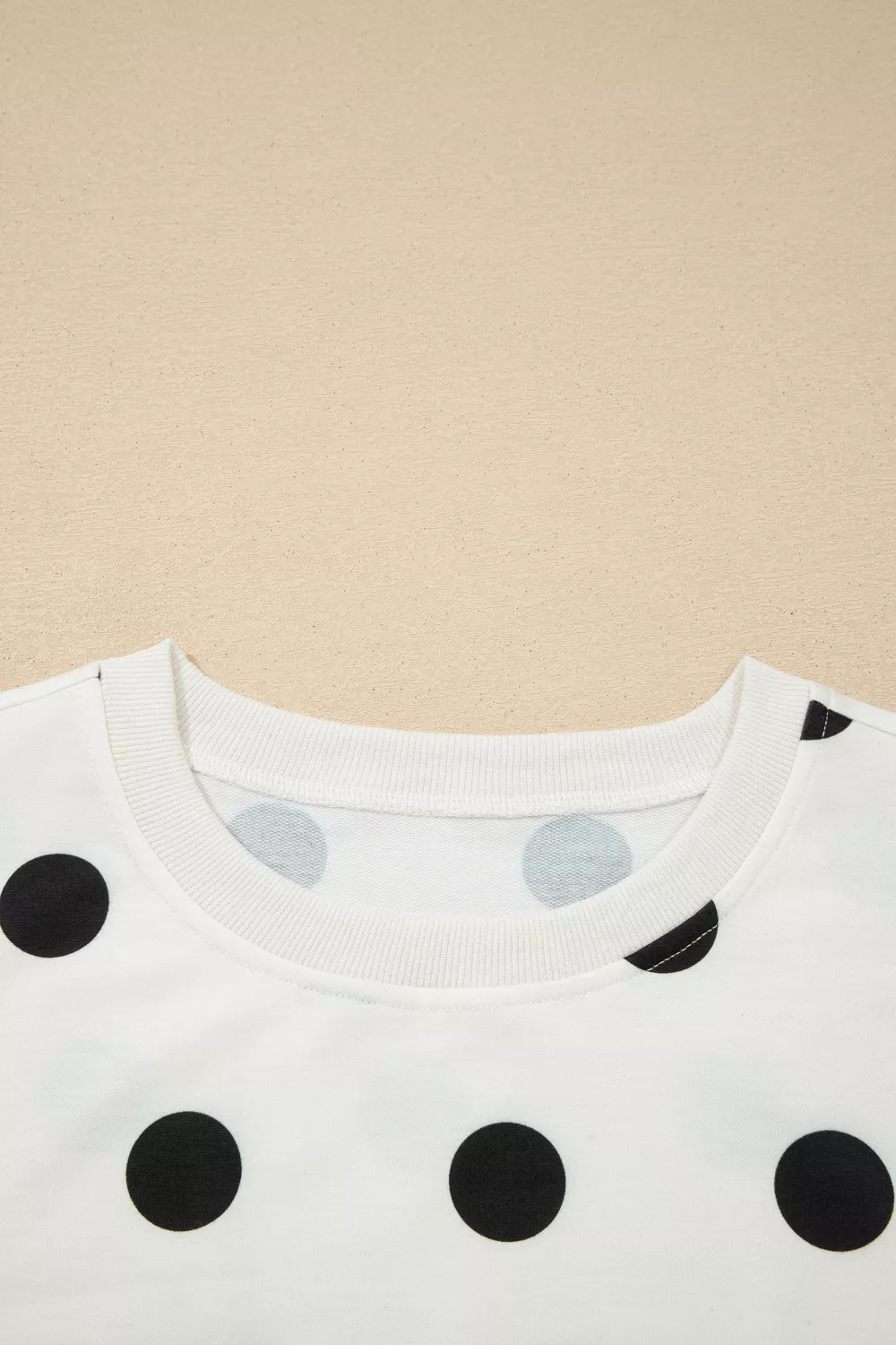 Ribbed Trim Polka Dot Print Tank Split Mini Skort 2pcs Set, image 13