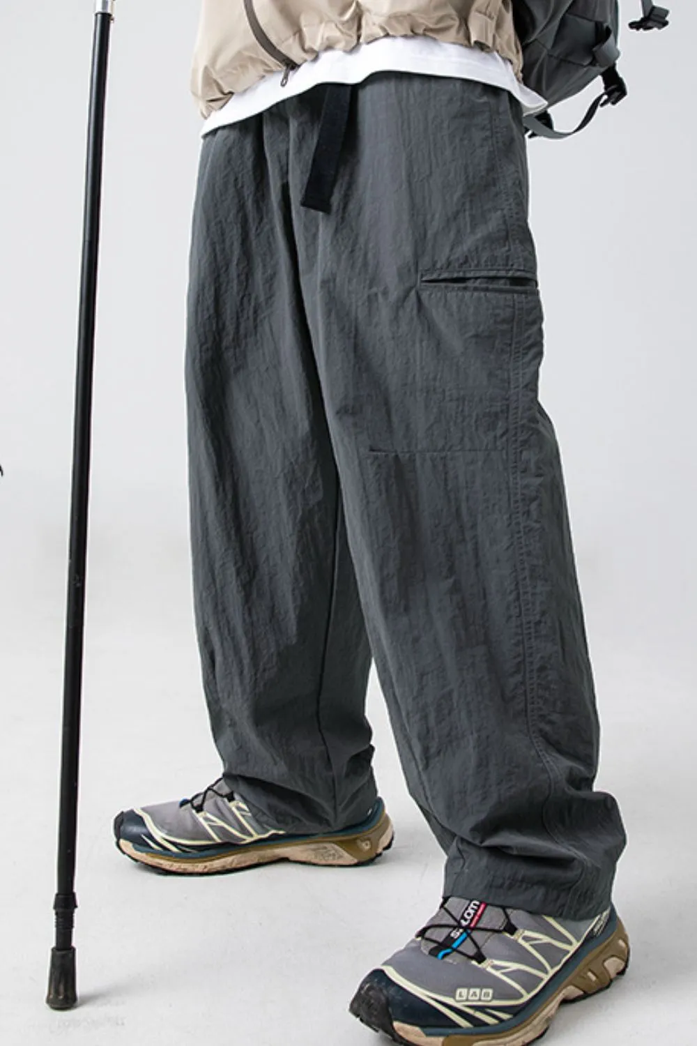 Men's Plus Size Elastic Waist Pants, image 2