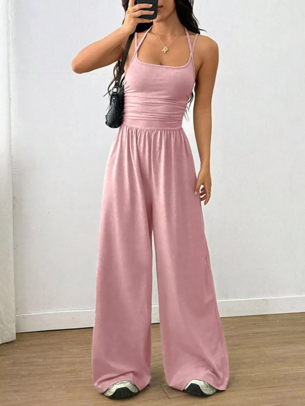 Spaghetti Strap Wide-Leg Jumpsuit, image 20