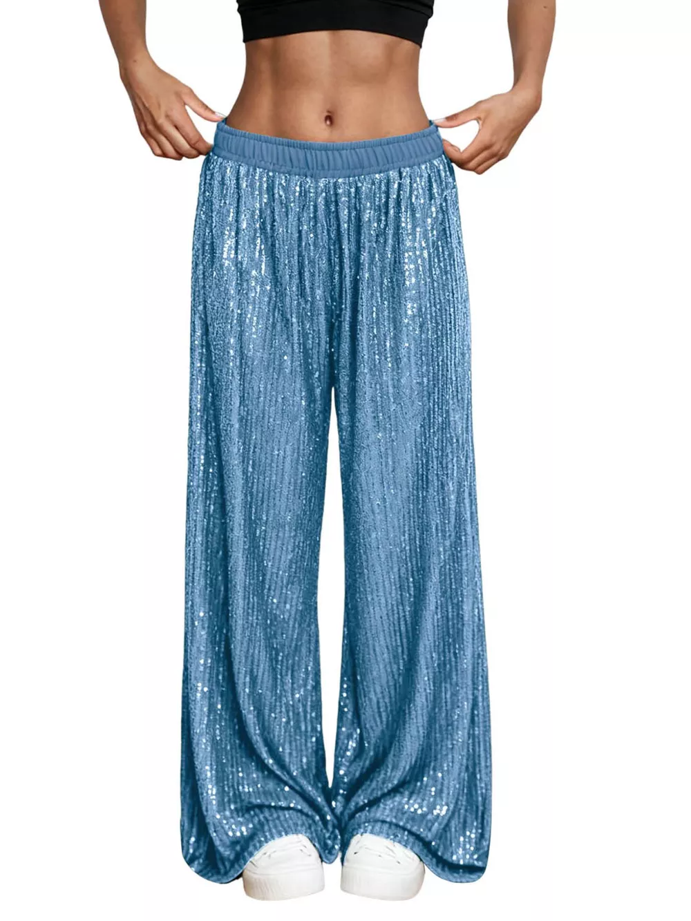 Sequin Wide-Leg Pants, image 21