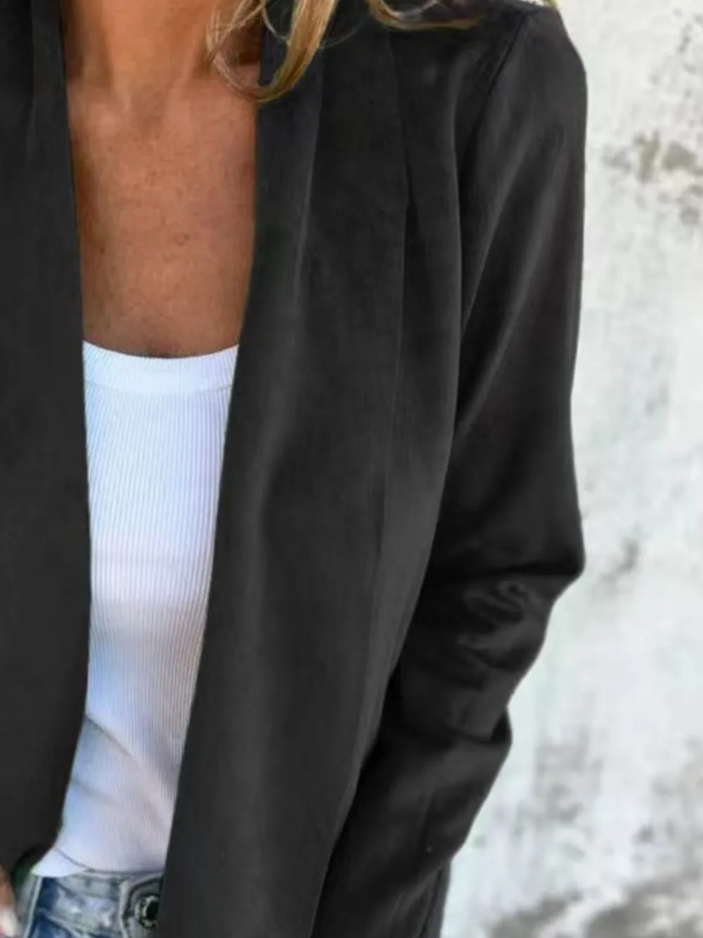 Full Size Open Front Casual Cardigan Plus Size, image 19