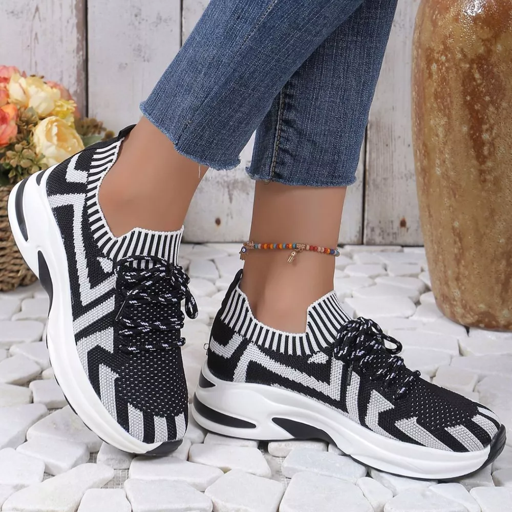 Round Toe Platform Sneakers, image 14