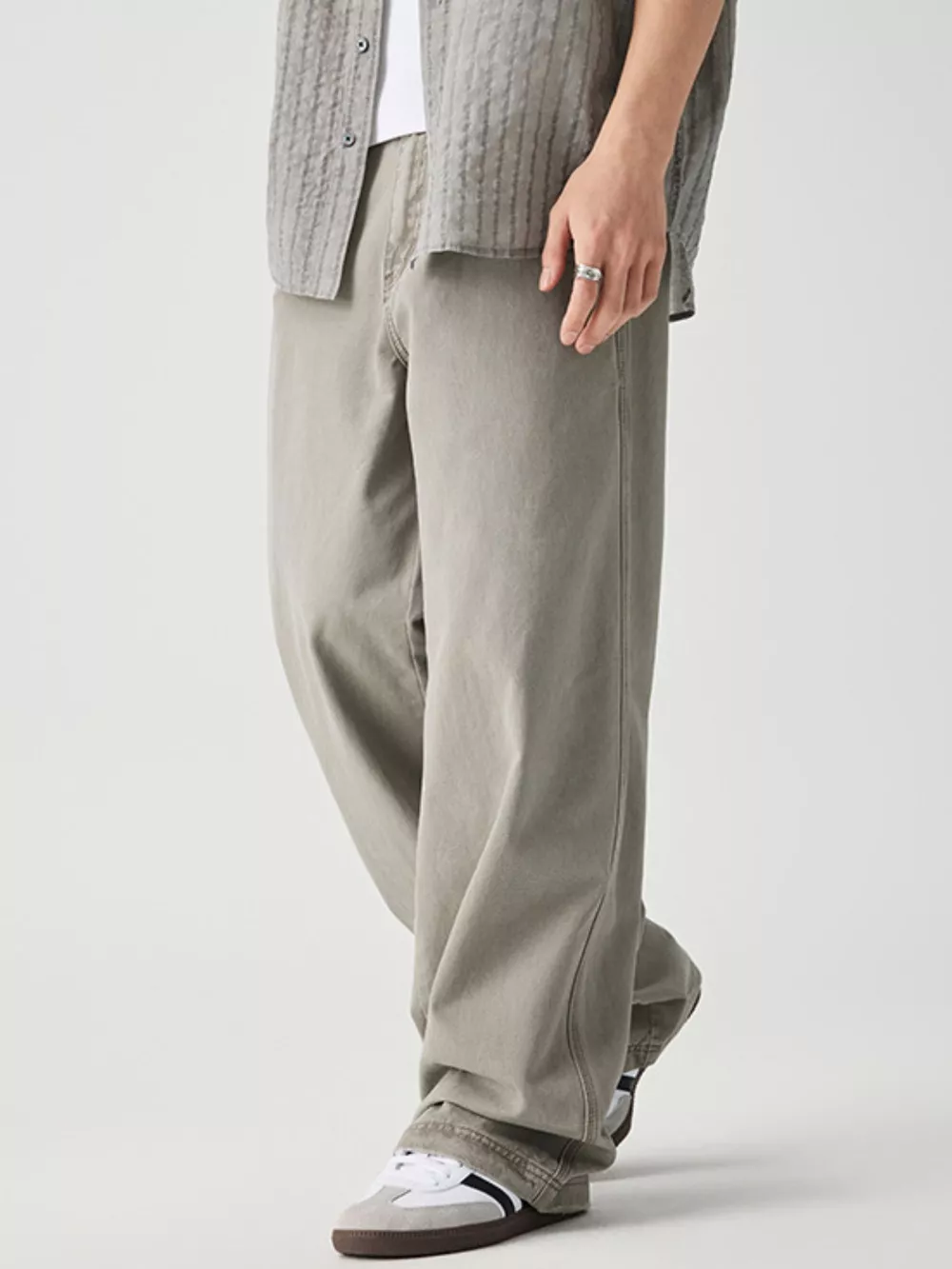 Men's Wide Leg Pants with Pockets, image 7