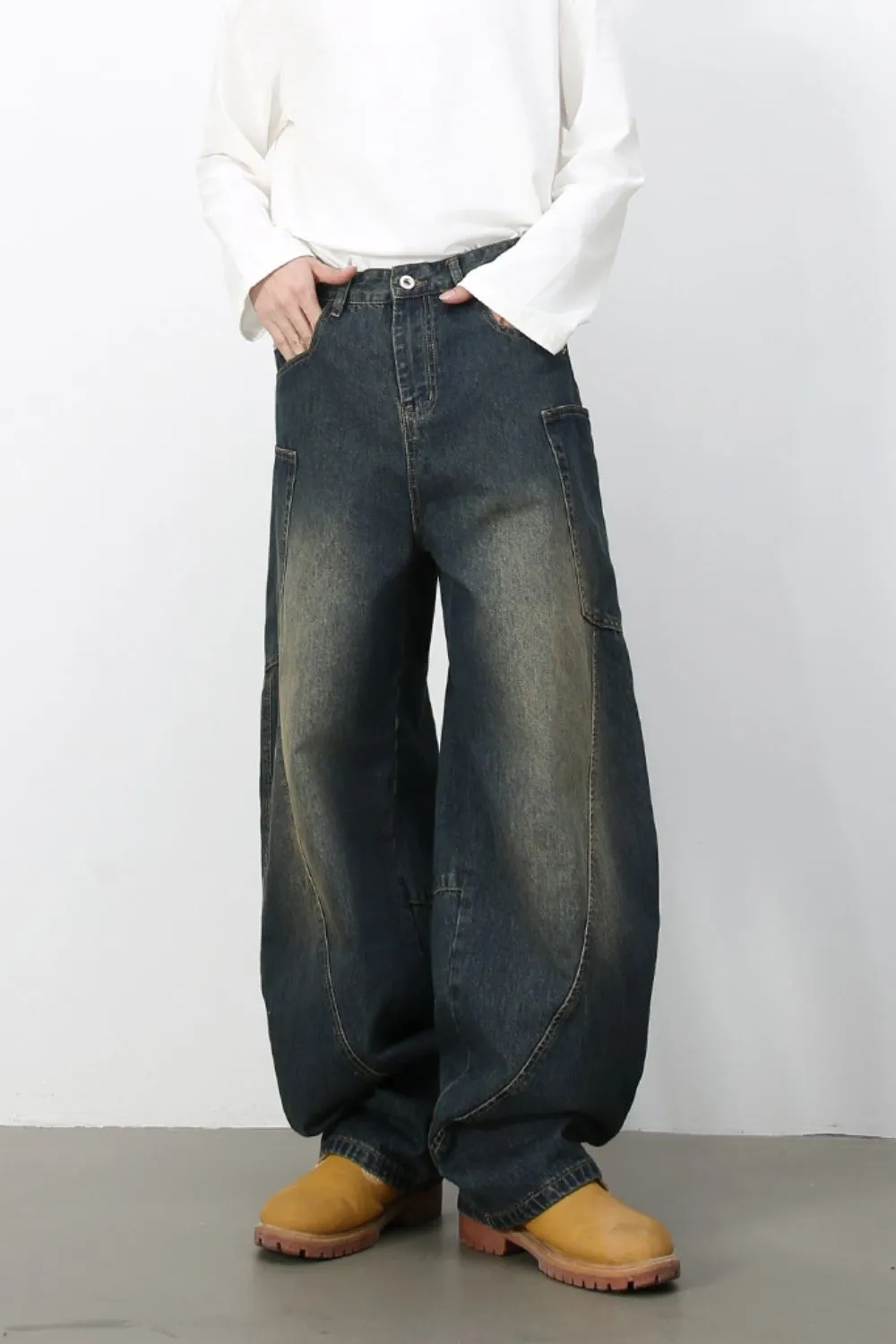 Men's Wide Leg Jeans, image 9