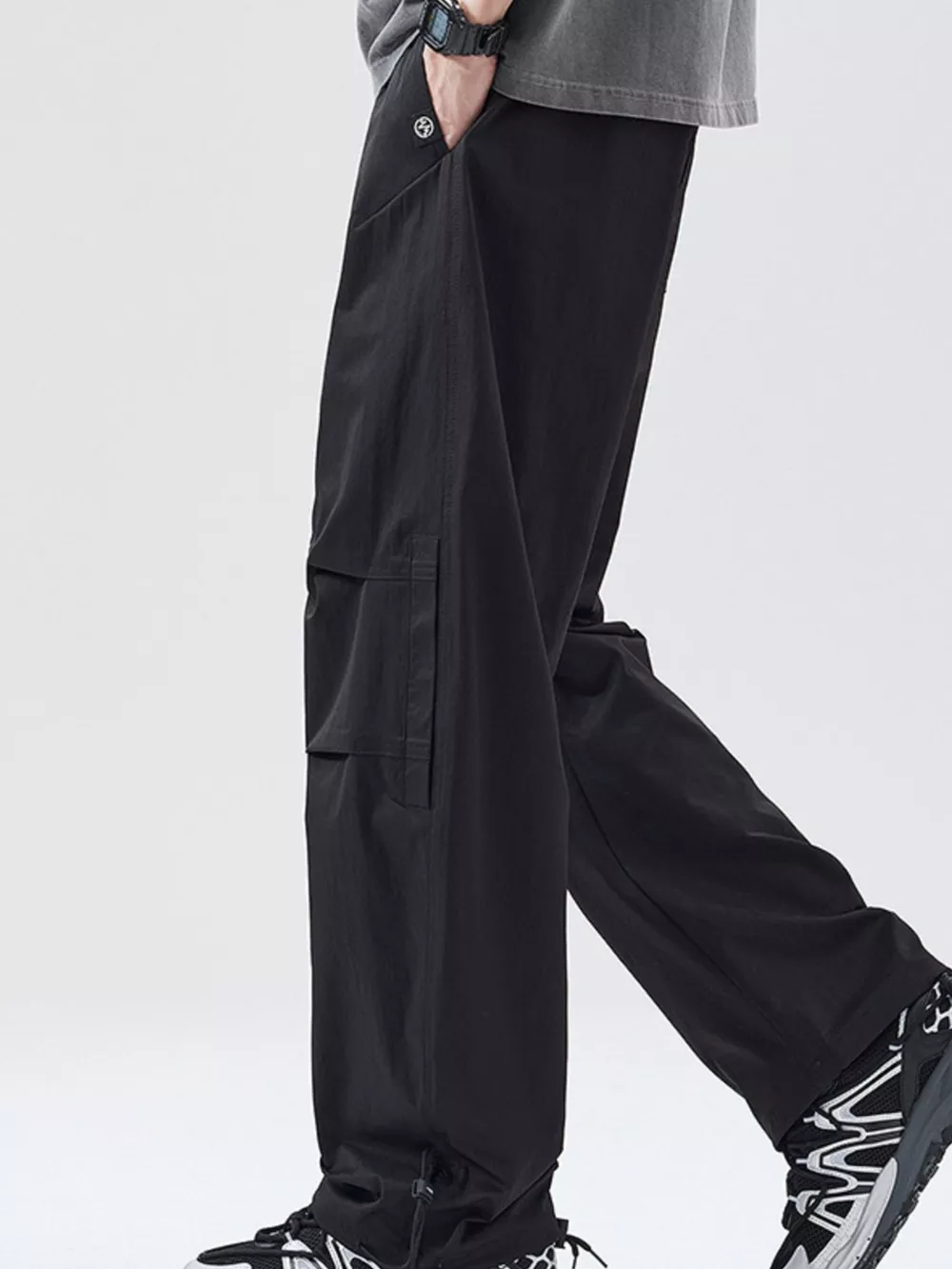 Men's Full Size Relaxed Fit Drawstring Pants Plus Size, image 7