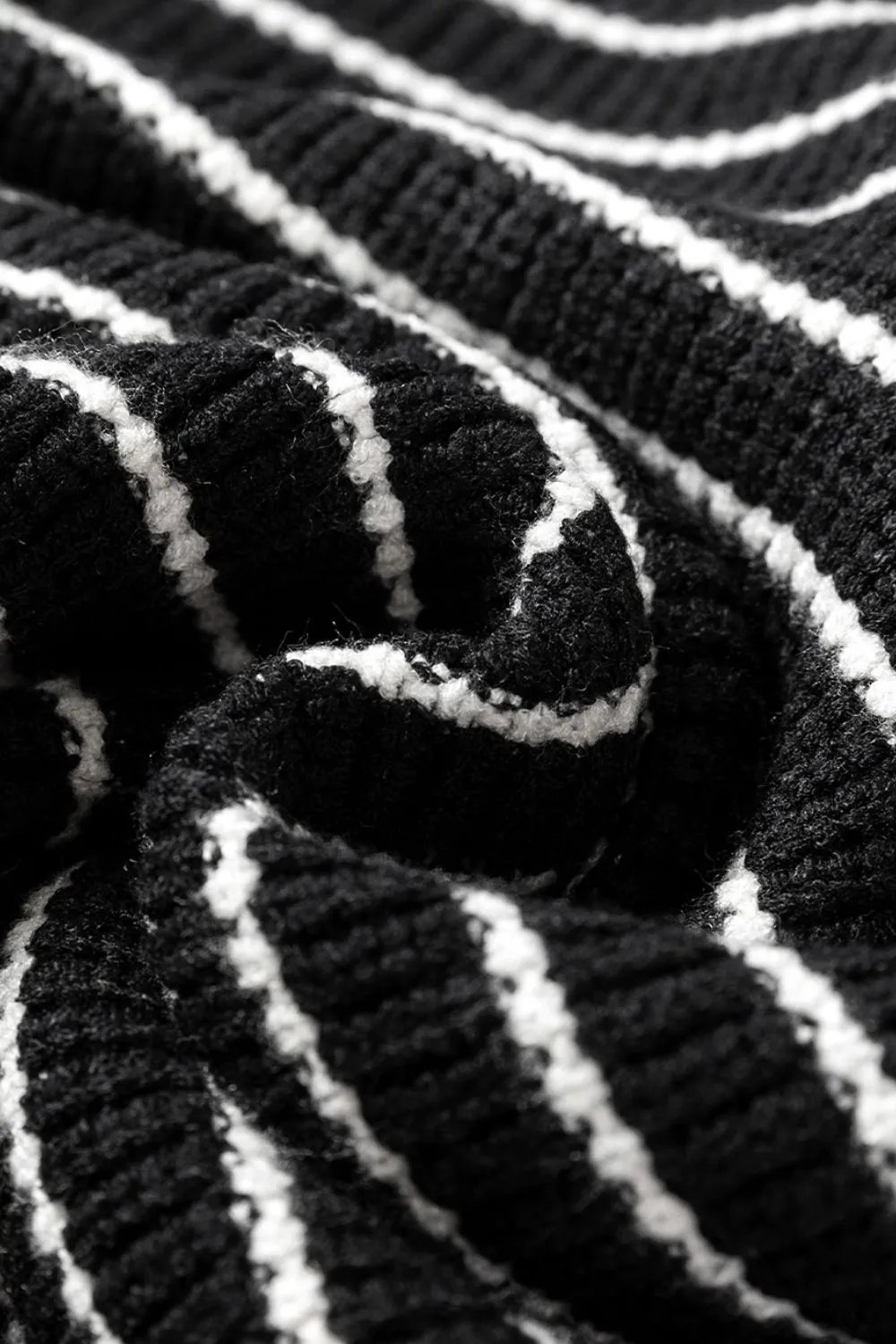 Stripe Turn-Down Johnny Collar Sweater Vest, image 18