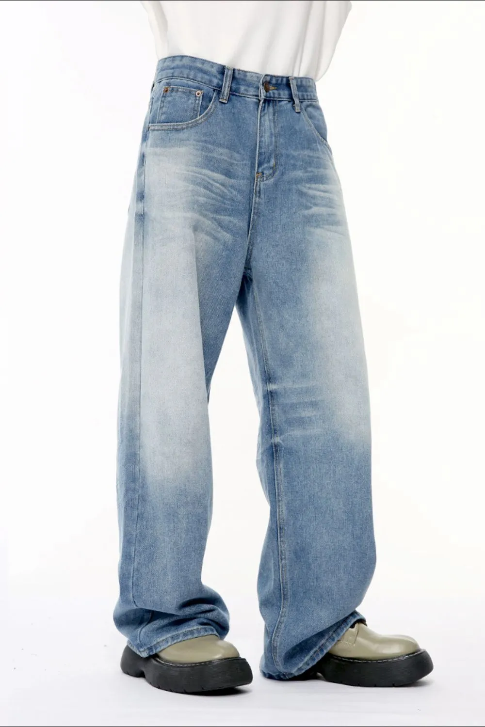 Wide Leg Jeans with Pockets, image 4