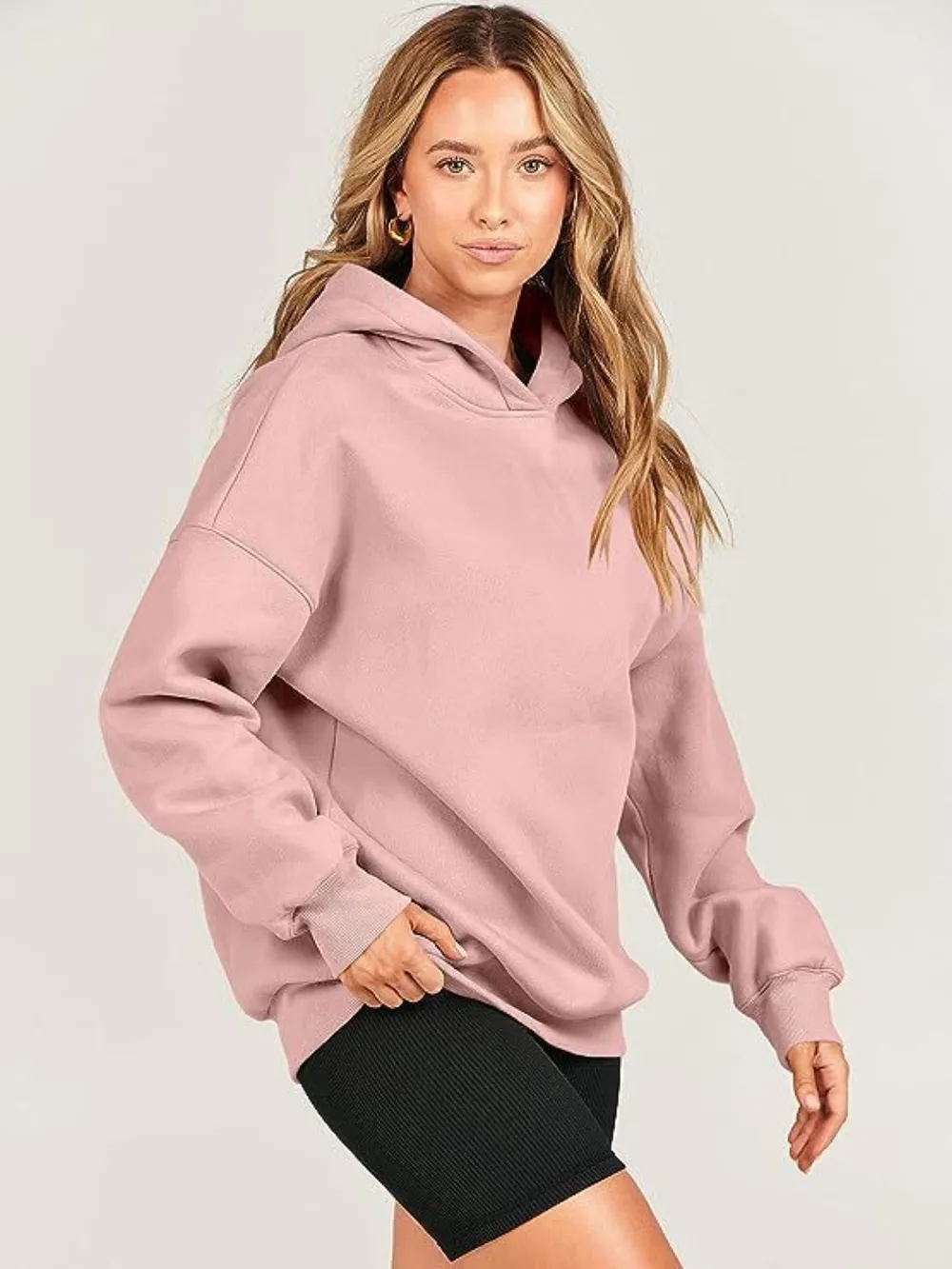 Dropped Shoulder Long Sleeve Hoodie, image 9