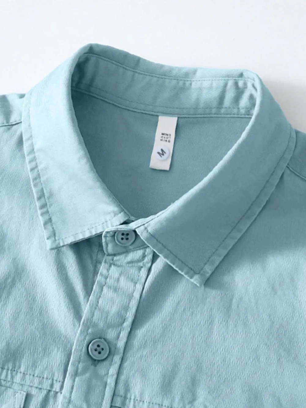 Men's Plus Size Button Up Long Sleeve Shirt, image 8