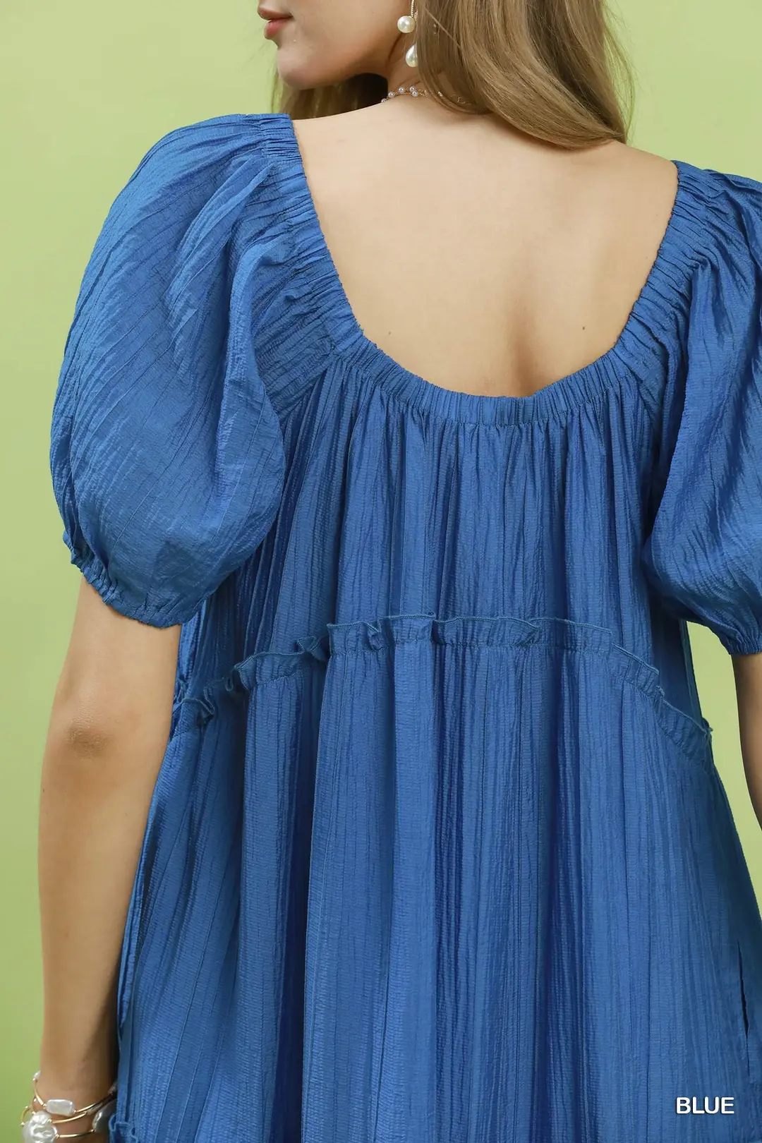 Textured Tiered Midi Dress, image 5
