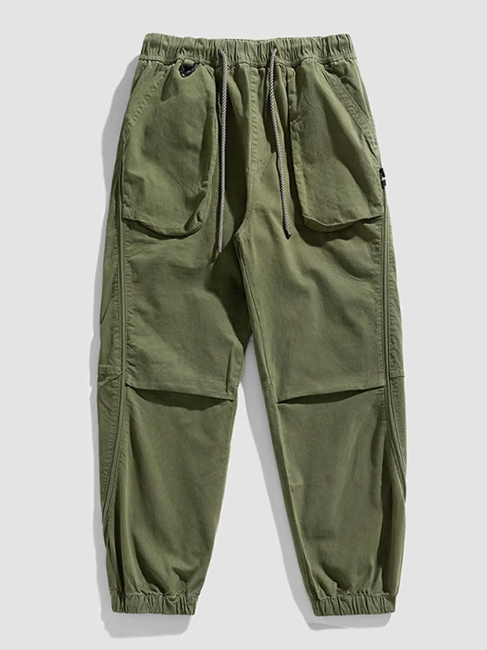 Men's Plus Size Drawstring Wide Leg Pants, image 4