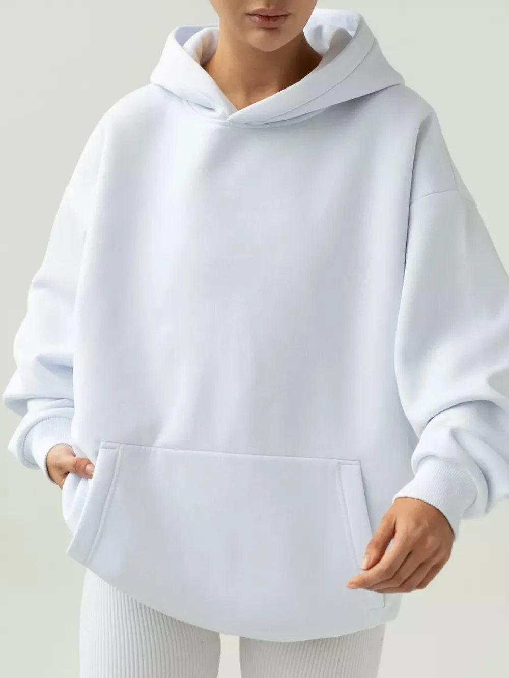 Kangaroo Pocket Long Sleeve Hoodie, image 12