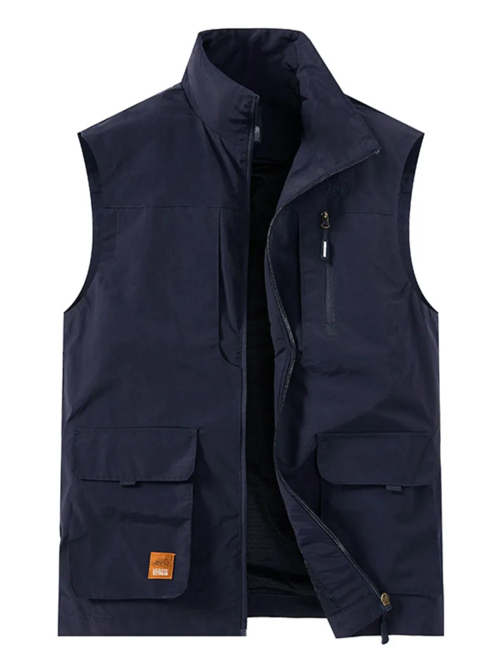Men's Plus Size Zip Up Vest, image 8