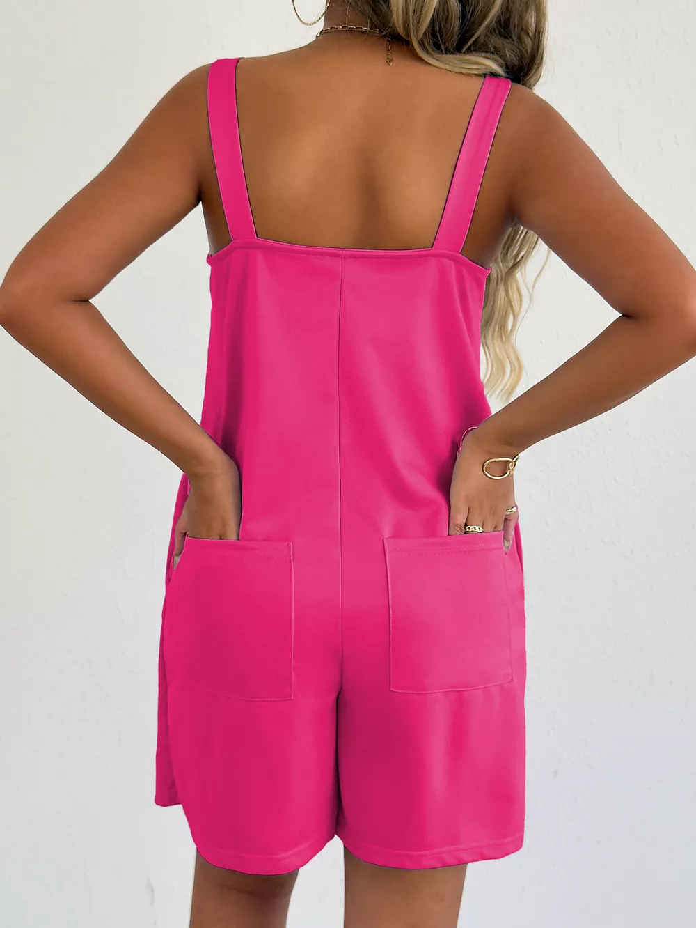 Sleeveless Casual Romper with Side Pockets, image 9