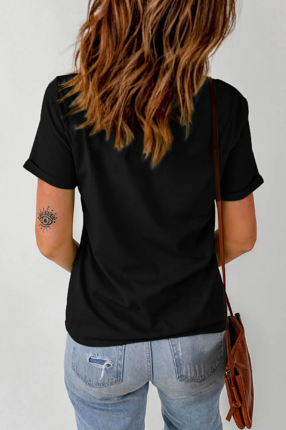 Graphic Round Neck Short Sleeve T-Shirt, image 4