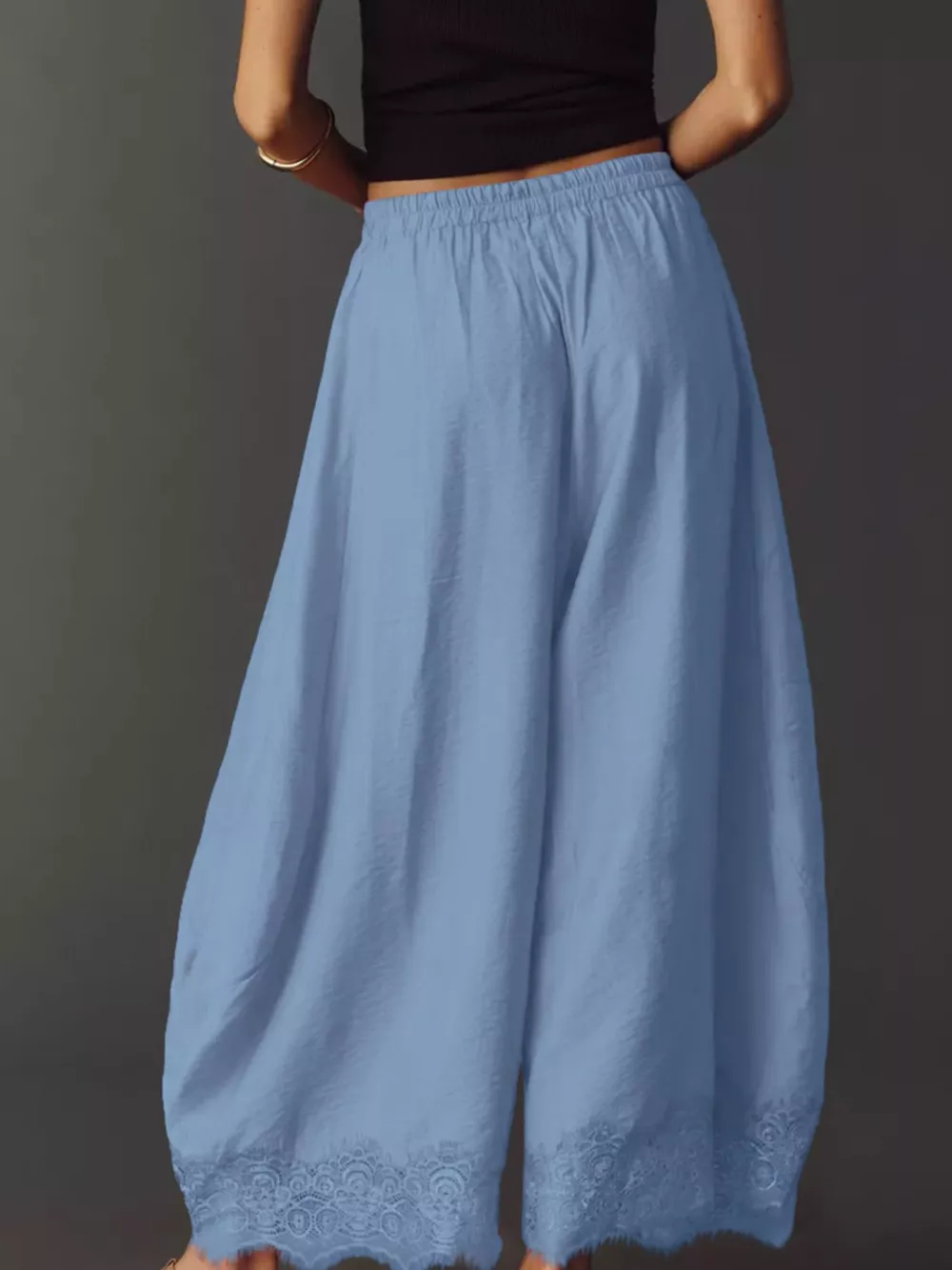 Drawstring Wide Leg Pants, image 5