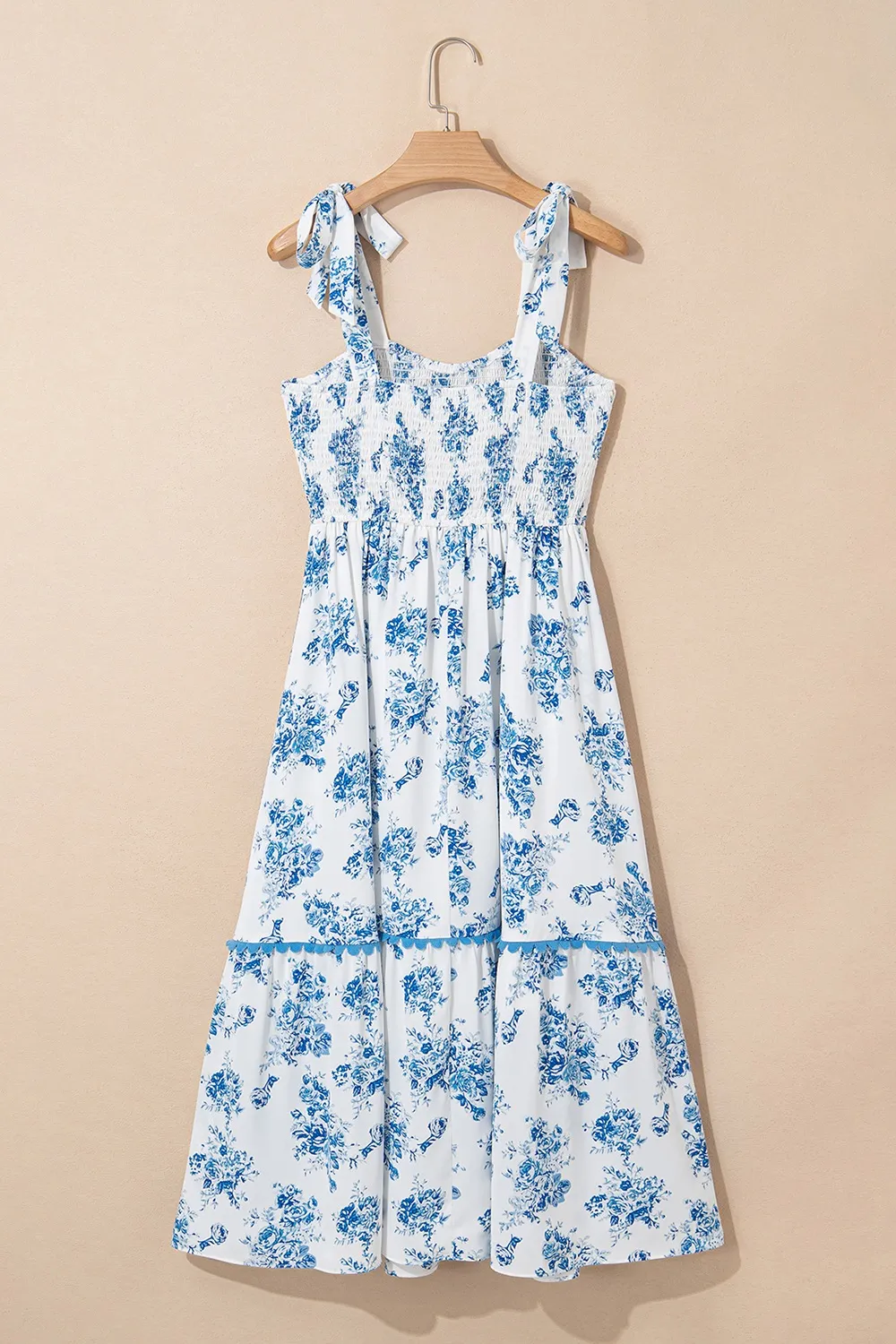 Printed Tie Shoulder Dress, image 11