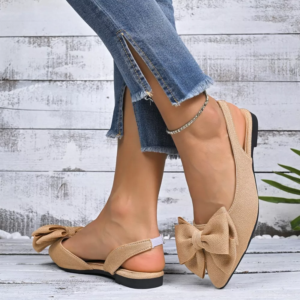 Bow Point Toe Slingback Sandals, image 17