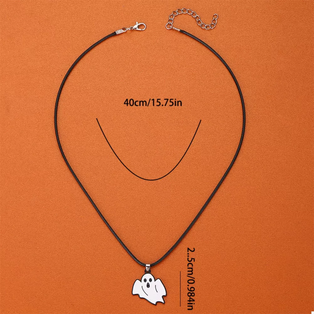 Halloween Ghost Pendant Necklace, image 7