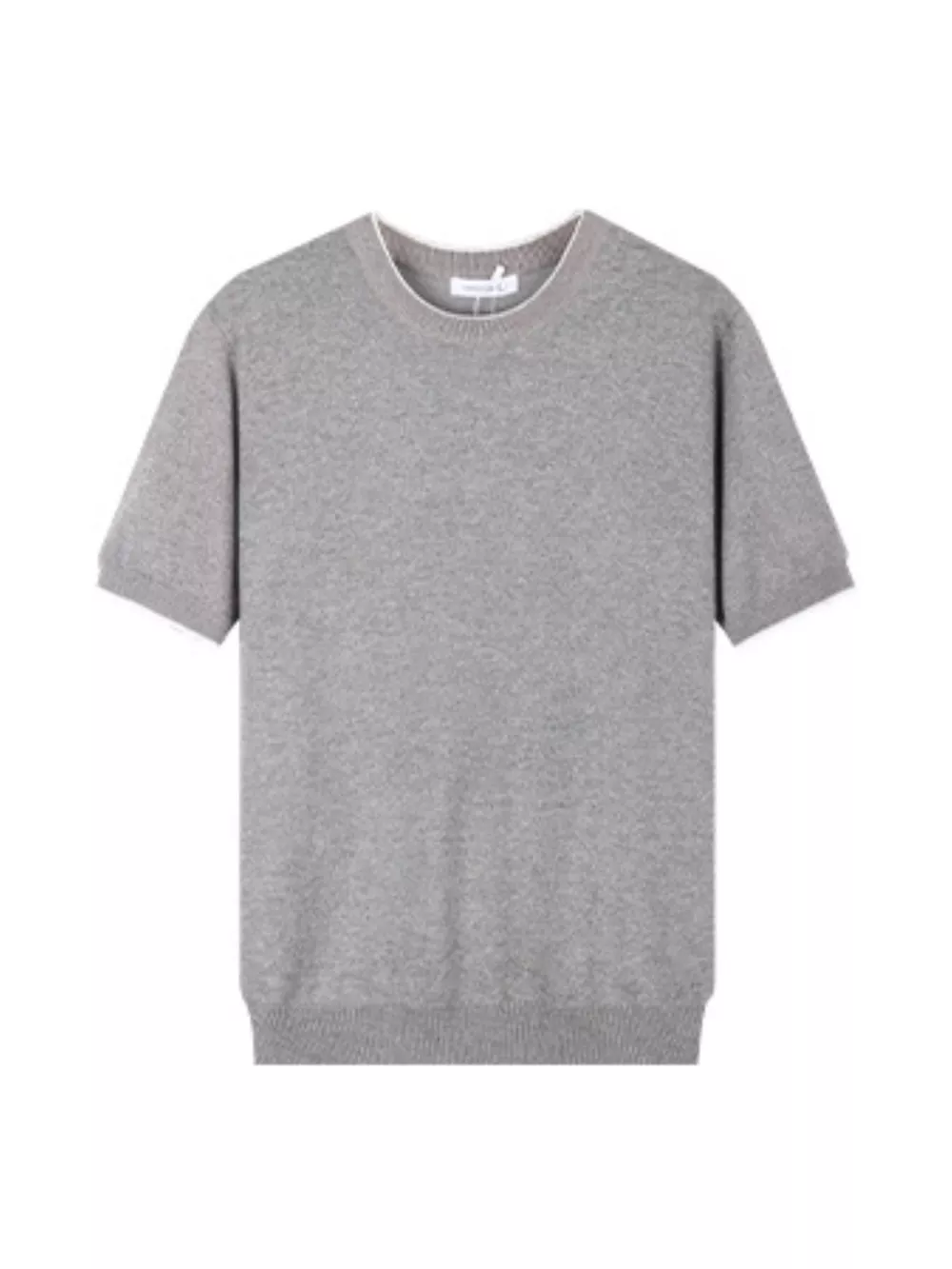 Men's Plus Size Contrast Trim Crew Neck T-Shirt, image 3