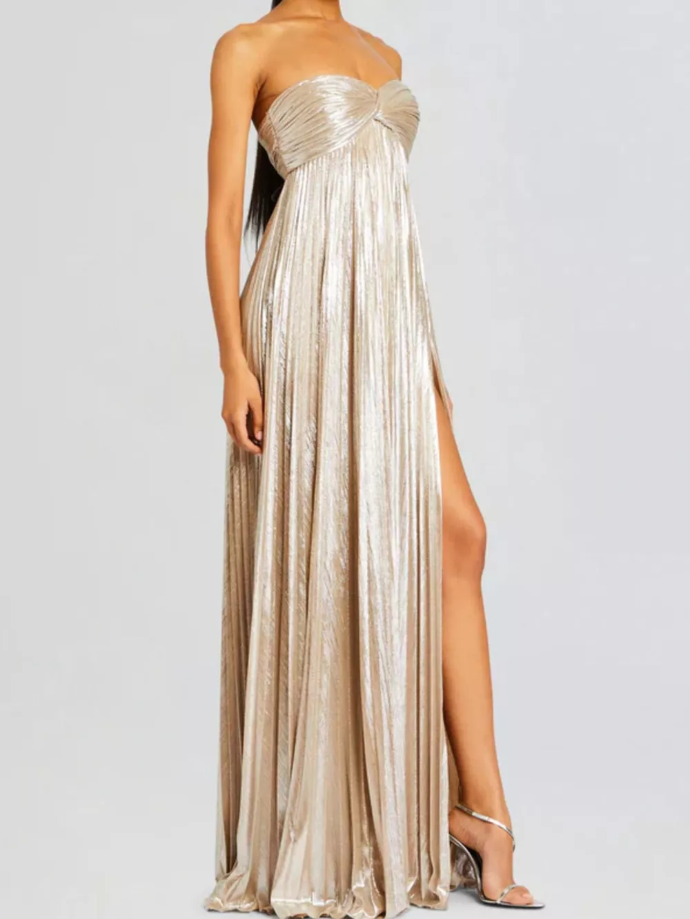Split Sweetheart Neck Tube Maxi Dress, image 20