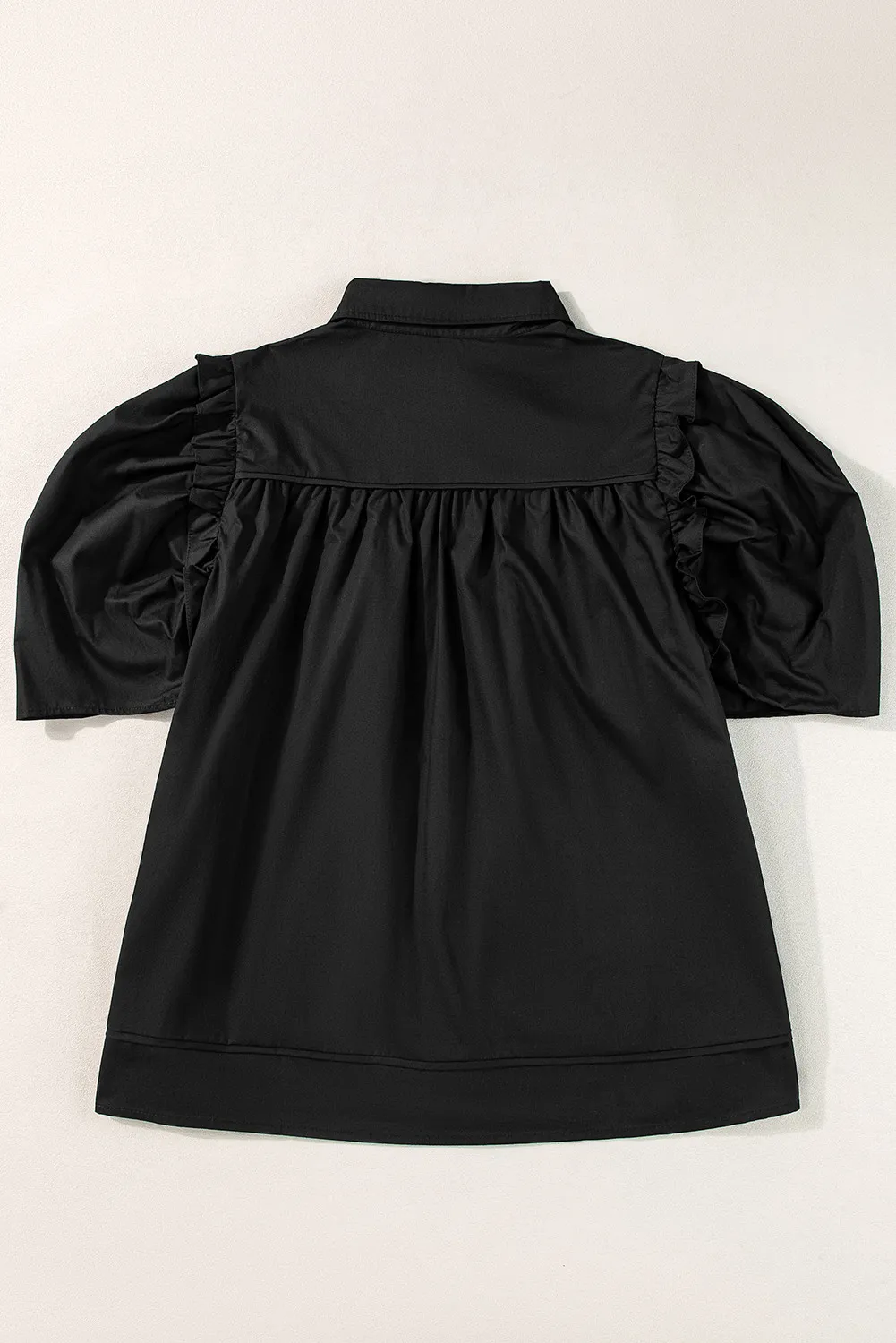Button Up Collared Neck Short Sleeve Shirt, image 5