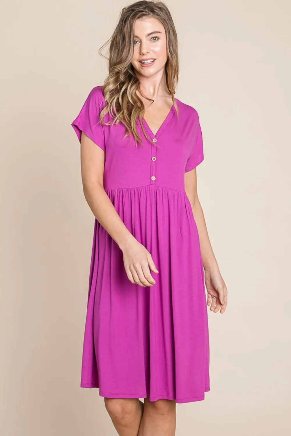 V-Neck Short Sleeve Dress, image 5