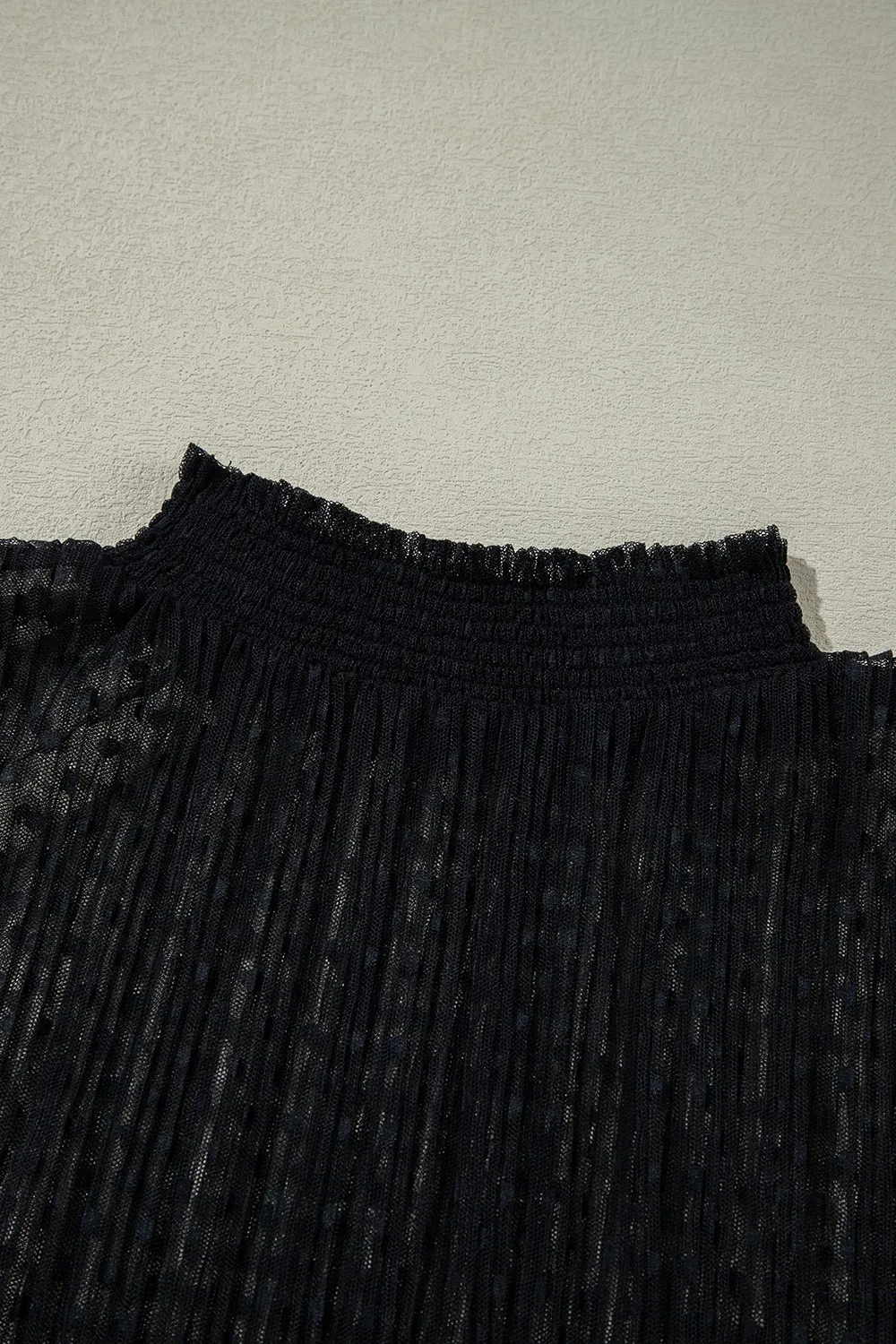 cami and Lace Sheer Mock Neck Long Sleeve Blouse, image 11