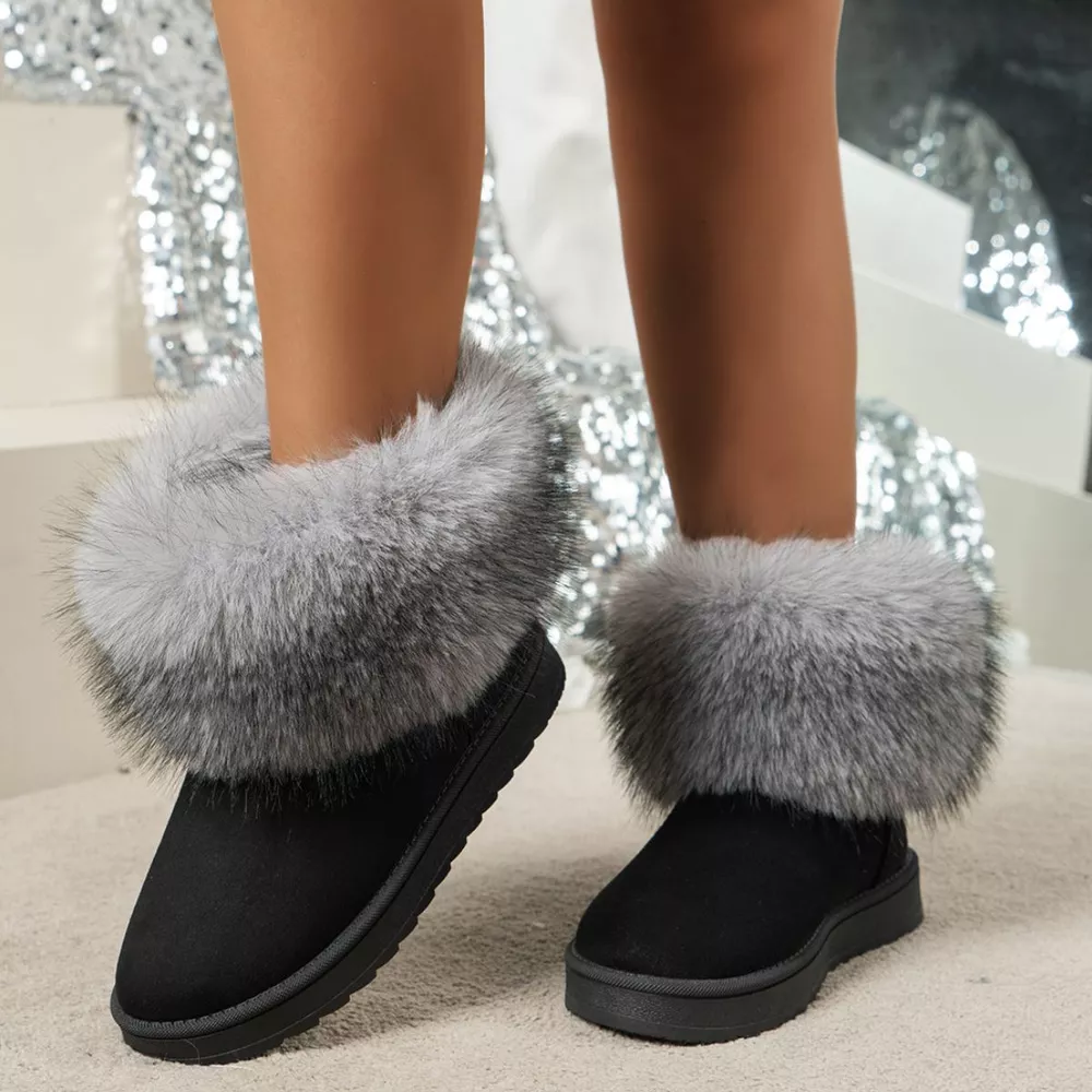 Fuzzy Trim Ankle Boots, image 10