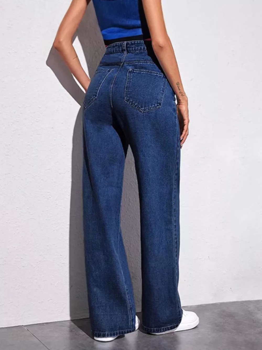 Full Size High-Waisted Wide-Leg Jeans Plus Size, image 5