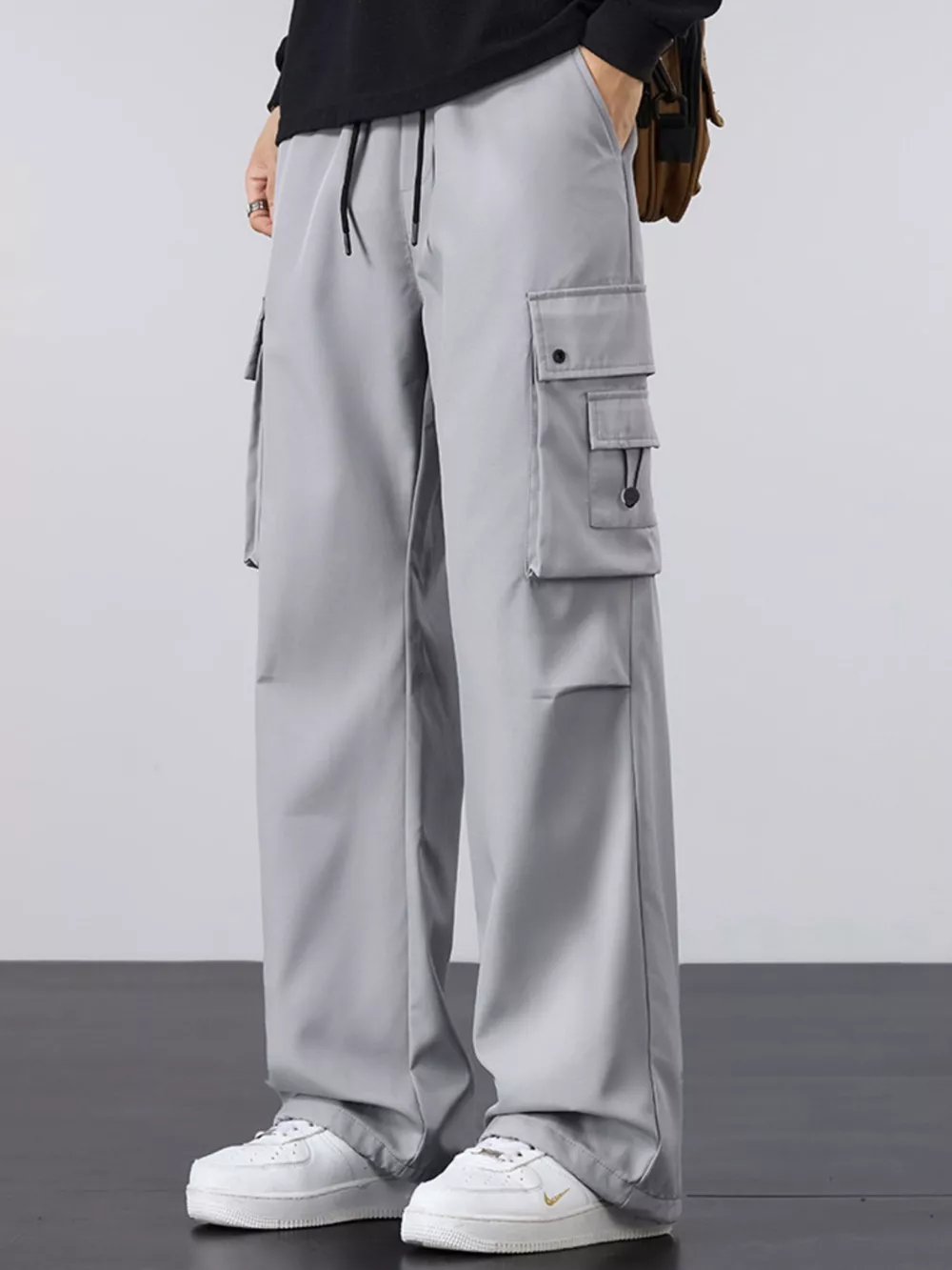 Men's Plus Size Loose Fit Cargo Pants, image 6
